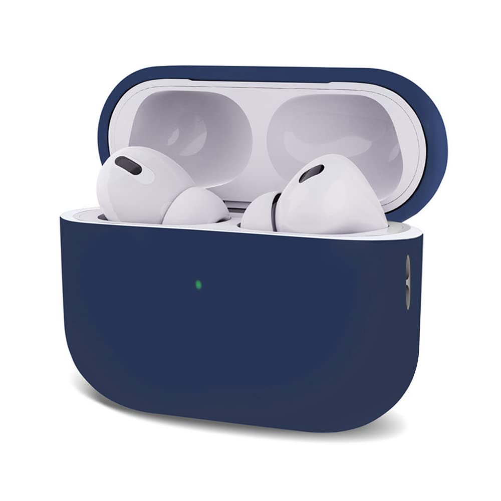 Microsonic AirPods Pro 2.Nesil için Kılıf Mat Silikon Lacivert