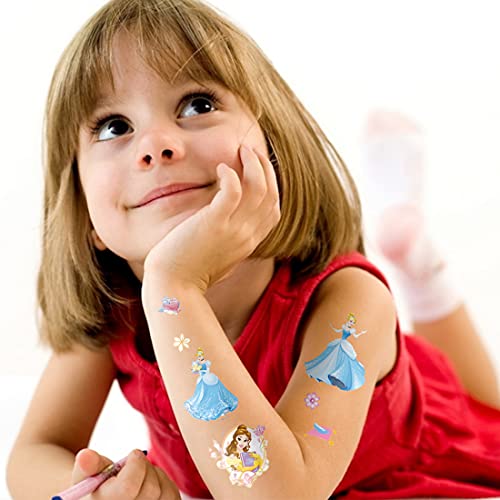 Godson Princess Tattoos 4Sheets Fake Temporary Tattoos For Kids Girls Women Adult Party Favors Birthday Decor #TOP4