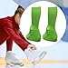 Aymzbd Ice Skating Leg Warmers Knit Long Leg Warmers Decor Fashion Supplies Keep Warm Ice Figure Skating Socks for Sports Dance, Green
