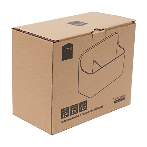 Ettori Toothbrush Holder,Toothbrush Caddy with 2 Compartment,Shower Caddy,Bathroom storage,Wall Mounted Adhesive Storage for Bathroom,Kitchen No Drilling,Clear Plastic - Cosy Home Interiors Ettori Toothbrush Holder,Toothbrush Caddy with 2 Compartment,Shower Caddy,Bathroom storage,Wall Mounted Adhesive Storage for Bathroom,Kitchen No Drilling,Clear Plastic - Image 12