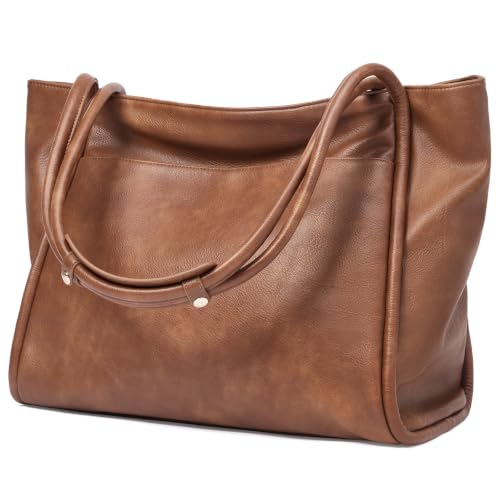 GAEKEAO Tote Bag for Women Vegan Leather Zipper Shoulder Bags Travel Purses
