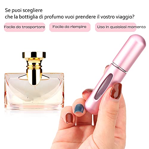 Vaporisateur Parfum Voyage, 4 Pièce Flacon Parfum Vide, Portable Vaporisateur Parfum Vide, Avec sac de Rangement, Vaporisateur Parfum - Image 3