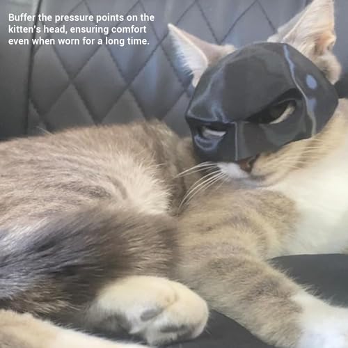 TOPINCN Batcat Mask, Halloween Black Catbat Mask for Cats Funny Halloween Costumes Accessories, Bat Cat Cosplay - Image 2