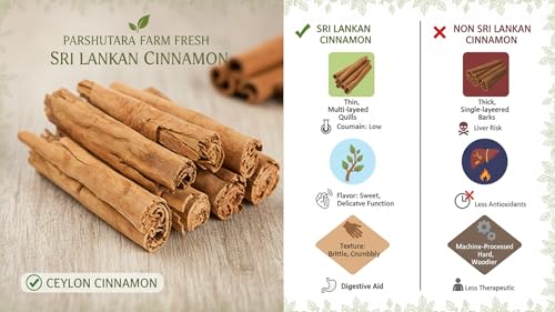 Image of Parshutara Farm Whole Sri Lankan Cinnamon 100g | Ceylon Dalchini Sticks | Premium Garam Masala Spice for Cooking