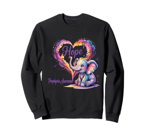 Éléphant de sensibilisation à la porphyrie Sweatshirt