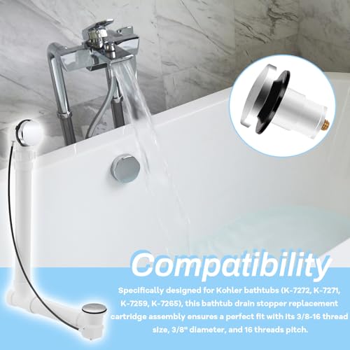 Bouchon de vidange Kohler double 1068204 en lot hermétique