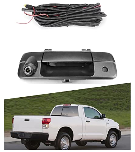 Image of DYRDINSHOW Tailgate Handle Backup Camera for 2007-2014 Tundra Tailgate Handle Rear View Reversing Backup Camera(Color: Black)