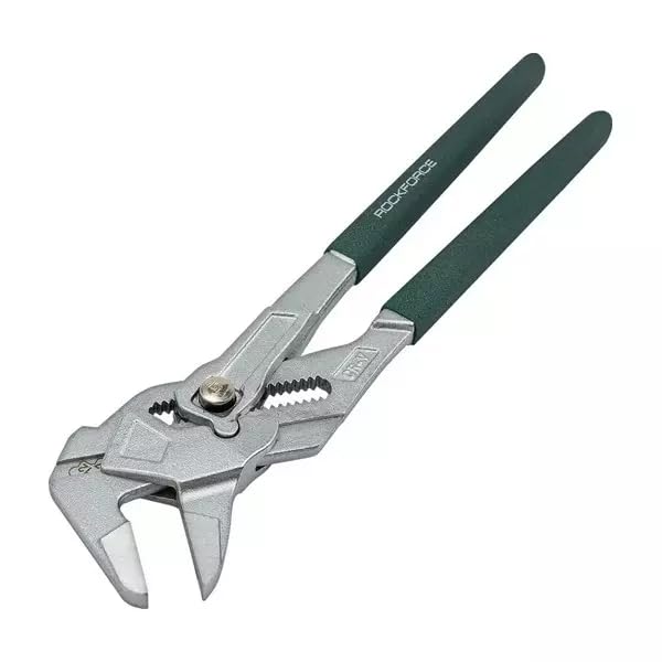 Image of Water Pump Pliers, 250mm, Rubber Grip Handle, Professional Grade, Grey and Black