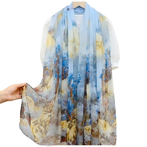 Châle léger pour femme contre la fraîcheur de la clim avec motif floral chic