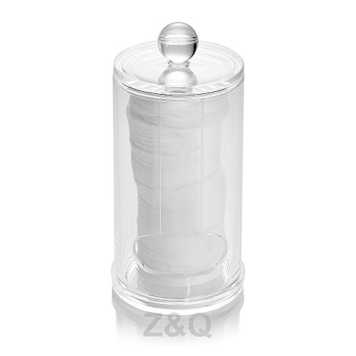 NaturePlus Cylinder Acrylic Cotton Pad Dispenser