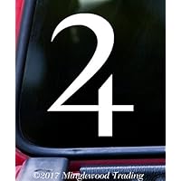 Minglewood Trading Jupiter Planet Astrology Sign - 5\" x 3.5\" Vinyl Decal Sticker - Zodiac Planetary Glyph - - White