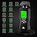 VOLCANOES CLUB Moisture Meter for Wood Walls - Accurate Digital Pin Type Moisture Meter for Lumber Drywall Firewood Plaster Woodworking - Humidity Detector Inspector Humidity Tool - Low/Mid/HighTester