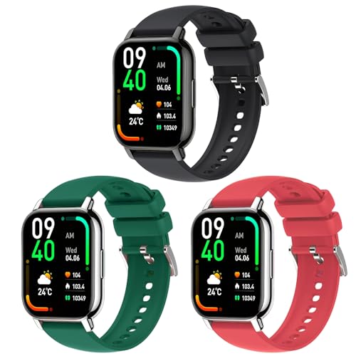 Harikiri Bands Compatible with Fitpolo smart watch IDW13/IDW16/IDW19,22mm Silicone Strap for Woneligo W13,Veryfit IDW19,TOOBUR IDW26/IDW20/IDW16,FITVII HM57/HM78/H56,RUIMEN D1/H1 for Smartwatch