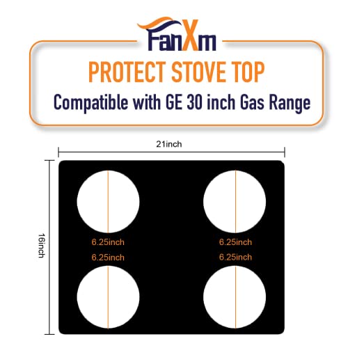 Fanxm Ge 30 Inch Gas Range Protectors - Non Stick Stove Protector For Gas Range thumb #2