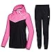 HOTSUIT Sauna Suit Women Weight Loss Boxing Gym Sweat Suits Workout Jacket, Rose Red, XL