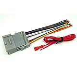 AMSAMOTION Aftermarket Stereo Radio Wiring Harness Connector Adapter for GM Chevy Silverado GMC 2002-2008 Model