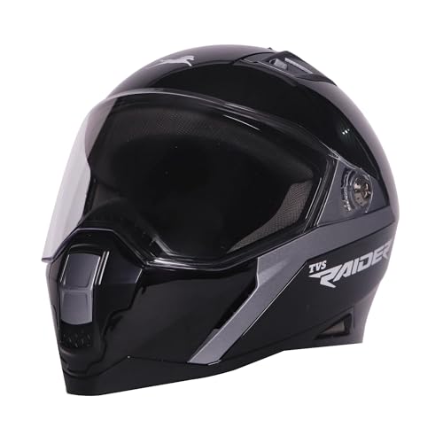 Image of TVS Helmet Raider Full Face Black and Grey - L