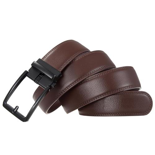 Luxury Adjustable Genuine Leather Belt For Men - 3.5cm Width For Suit & Formal Wear2