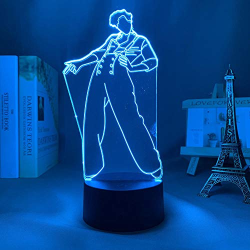 3D Anime lamp 3D lamp for Kids 3D Night Light Harry & Styles lamp Gift for Fans Bedroom Decor Light Led Sensor Color Changing Work Desk Lamp Styles
