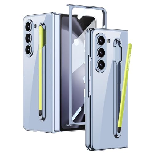 Coque Galaxy Z Fold5 anti-rayures transparente avec vitre et stylet