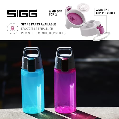 SIGG - Trinkflasche Kinder - Viva One Berry - Für Kohlensäurehaltige Getränke Geeignet - Auslaufsicher - Spülmaschinenfest - BPA-frei - Sport & Schule - Pink - 0,5L