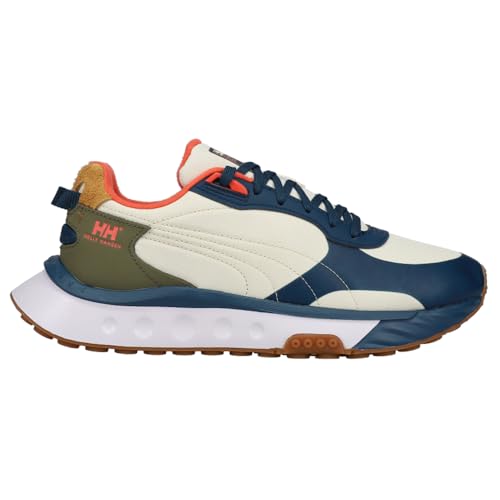 PUMA Mens Helly Hansen X Wild Rider Lace Up Sneakers Shoes Casual - Blue - Size 10.5 M