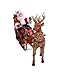 Kurt Adler Fabriché 10-Inch Santa in Sleigh with Deer Tablepiece