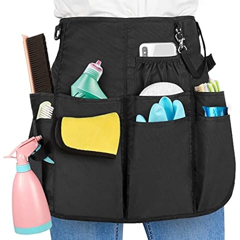 LoDrid Professional Cleaning Apron with Pockets Cover