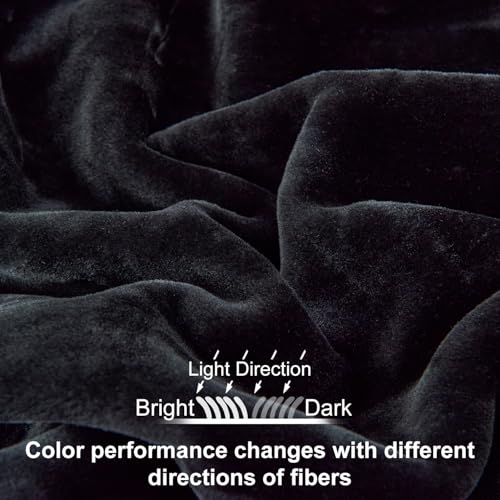 Image of JYK Fleece Plush Blanket 4.4 LB, 1 Ply, Korean Mink Blanket King 85 inch x 95 inch - Super Soft and Warm, Lightweight and Cozy Fuzzy Solid Color Fleece Blanket for Bed, Black