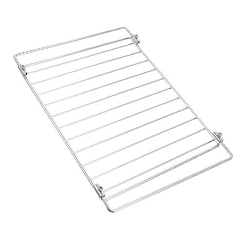 Toddmomy Estante de Acero Inoxidable para Horno Eléctrico Rejilla para Barbacoa y de Parrilla Resistente y Práctica Adecuada para Cocinas y Barbacoas Domésticas