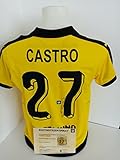 signiertes trikot bayern münchen  Generisch Dortmund Trikot Gonzalo Castro signiert Autogramm Unterschrift Fußball COA 176