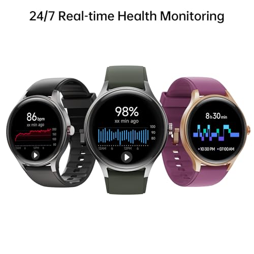 Image of Woneligo Smart Watch for Men,1.57inch AMOLED Touchscreen Fitness Watch for iPhone & Android,Heart Rate /Sp02 /Sleep Monitor,110+ Sport Modes IP68 Waterproof Bluetooth Calls (Green, 1.57)