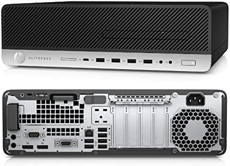 HP EliteDesk 800 G3 SFF Desktop Computer PC, Intel Core i5-6500, 8GB RAM, 256GB SSD, DVD, DP, LAN/RJ-45, Qwerty Keyboard, Win11 Pro (Refurbished)