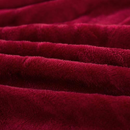 Mifxin Armless Sofa Bed Cover Stretch Futon Slipcover Plush Thicker Solid Color 3 Seat Full Folding Sofa Couch Futon Furniture Protector Cover Without Armrests (Red) #TOP7