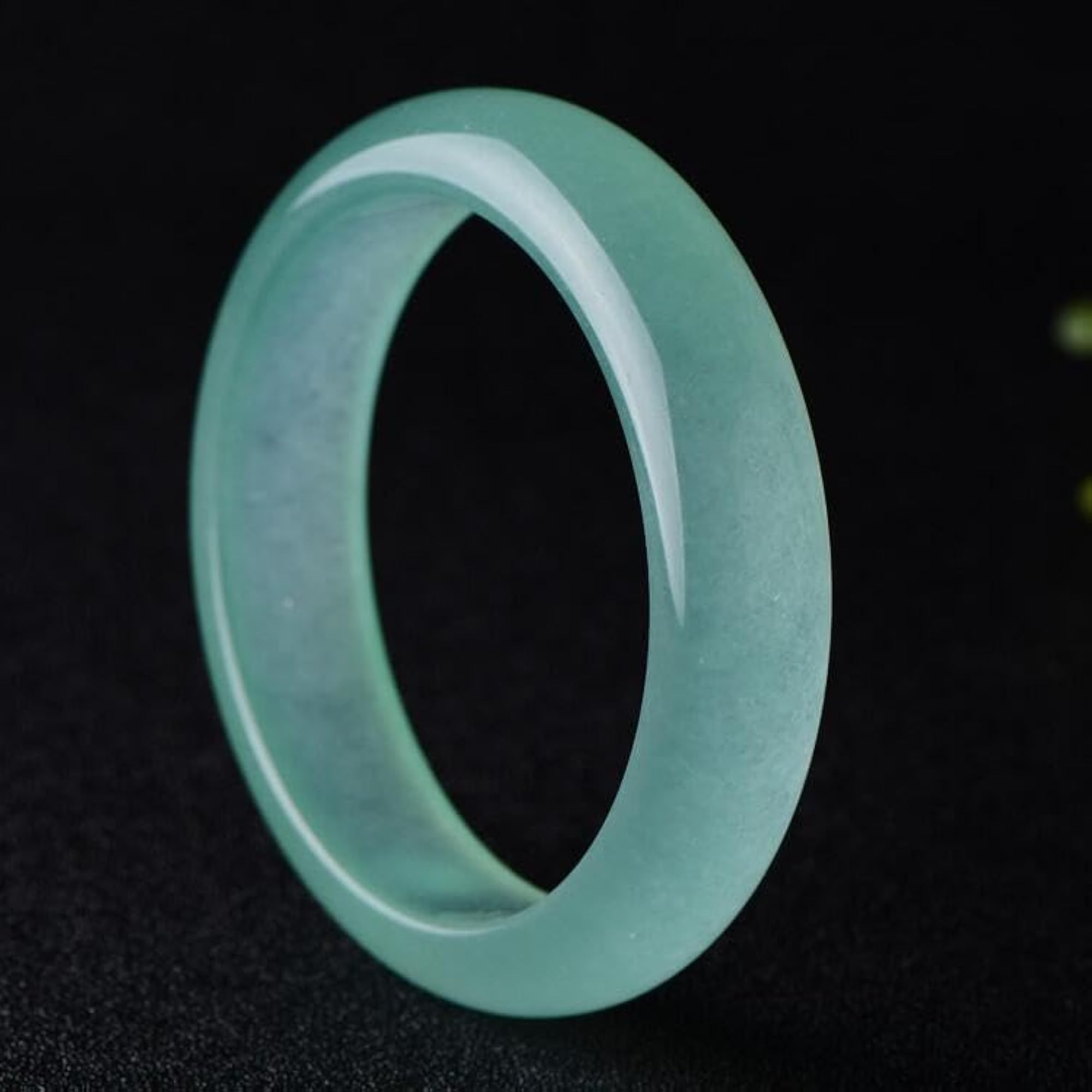 Natural Jade Bracelet for Women, Elegant Thin Round Bangle