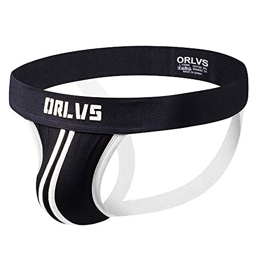 Evankin Men's Athletic Supporters Underwear Jockstraps for Men Cotton Wide Waistband Stretch Jock Strap Sexy Sports Thong