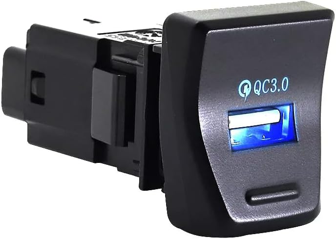 QC3.0 USB Charger Hub LED Fits Toyota RAV4 2020-2022 Center Console