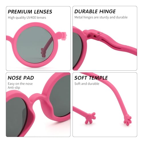 Image of EYEBUDDY Kids Toddler Sunglasses Age 2-4 /3-5 Boys Girls Polarized UV Protection Sun Glasses for Age 2-8