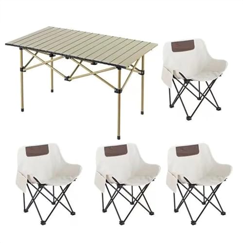 Ensemble table et chaises de camping pliables avec sac 120 cm - 2