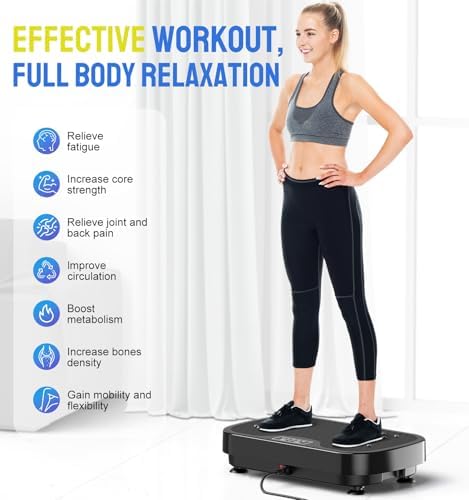 Vibration Plate Exercise Machine, Power Vibrating Shake Platform for Lymphatic Drainage, Whole Body Vibrate Waver Fitness, Full Body Shaking Board for Home Workouts, Weight Loss, Women 3 41Ai2rCUYvL. AC