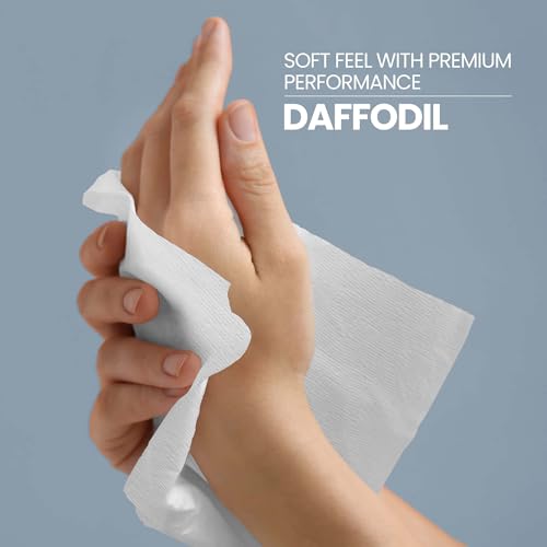 Image of DAFFODIL 1 Ply Tissue Paper Napkins - 100 Pulls | Soft Disposable Paper Napkins for Dining Table, Parties, Restaurants, Cafes, Office Pantry & Everyday Use | Hygienic Table Tissue Paper (1)