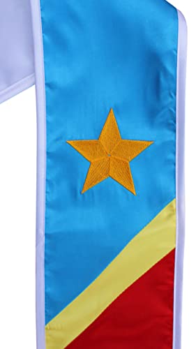 Del Mex Congo Usa Combo Graduation Stole Sash Scarf Congolese (Congo/Usa) #TOP1