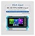 BUUBO CCTV Tester,CCTV Camera Tester, 4K CCTV IPC Tester 8MP AHD CVI TVI Camera 12MP IP Camera Testing VGA PTZ PoE UTP Network Cable Tracer Battery(IPC-5100 Plus)