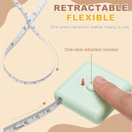 Cinta Métrica Retráctil Doble Escala 2 Piezas 60 pulgadas miniatura 4