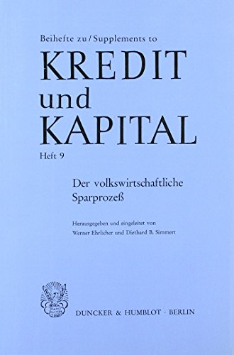 Der volkswirtschaftliche Sparprozess