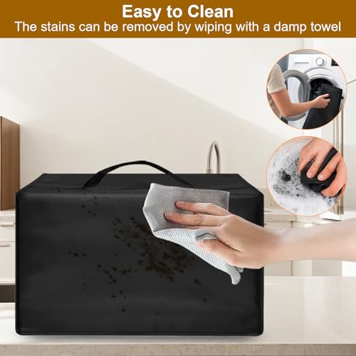 Image of Air Fryer Cover Dust Cover for Gourmia French Door Air Fryer 25 Qt Large Capacity Convection Oven GTF7655 17 inch*13.8 inch*11.4 inch Heat-Resistant Waterproof Dust-proof Kitchen Appliance Covers