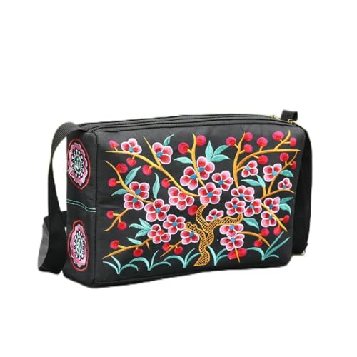 Bolsa de Ombro Retrô Quadrada com Três Camadas para Mulheres Adequada para Passeio Diário Presente do Dia das Mães, Ameixa vermelha, Small, Ameixa vermelha