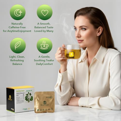 Soilmount - Houttuynia Cordata Tea - |Dokudami|Yuxingcao|鱼腥草|어성초| - Pure Herbal Tea - Natural, Organic, Non-GMO, Clean Ingredients, Caffeine Free (18 Tea Bags, Box 1)