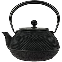 Iwachu Nambu Tekki Terera de Hierro colado Japonés Arare, Negra,