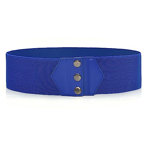 Women's Simple Elastic Waist Belts Stretch Corset Wide Boho Cinch Comfort for Casual Belt Dress